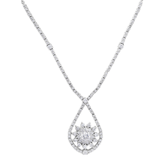 Necklace Sunny Shape And Diamonds
