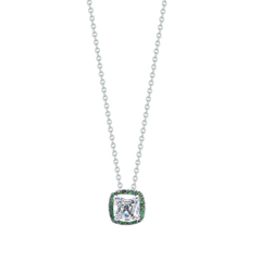 Necklace Diamond And Tsavorites