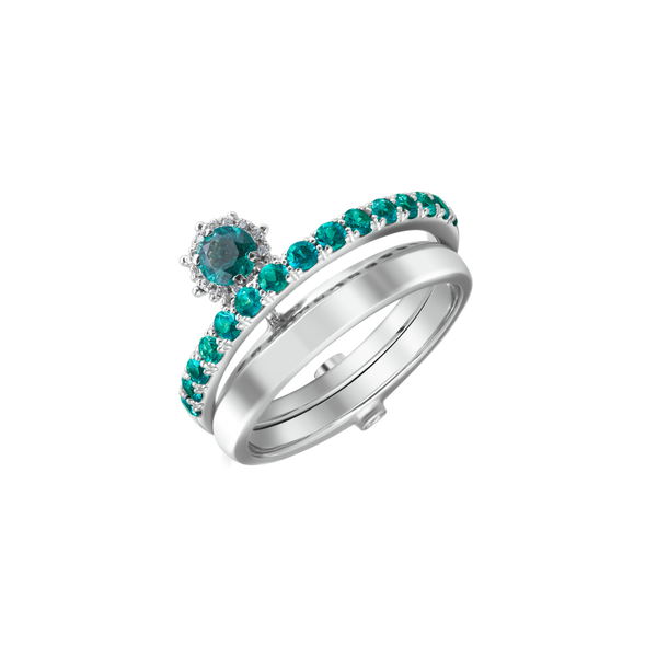 Ring Diamonds and Emerald