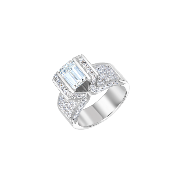 Ring Baguette Cut Diamond