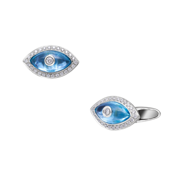 Cufflink Blue Daimond
